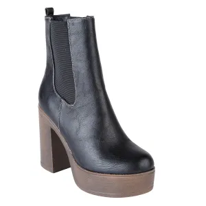 Black Pu Boots