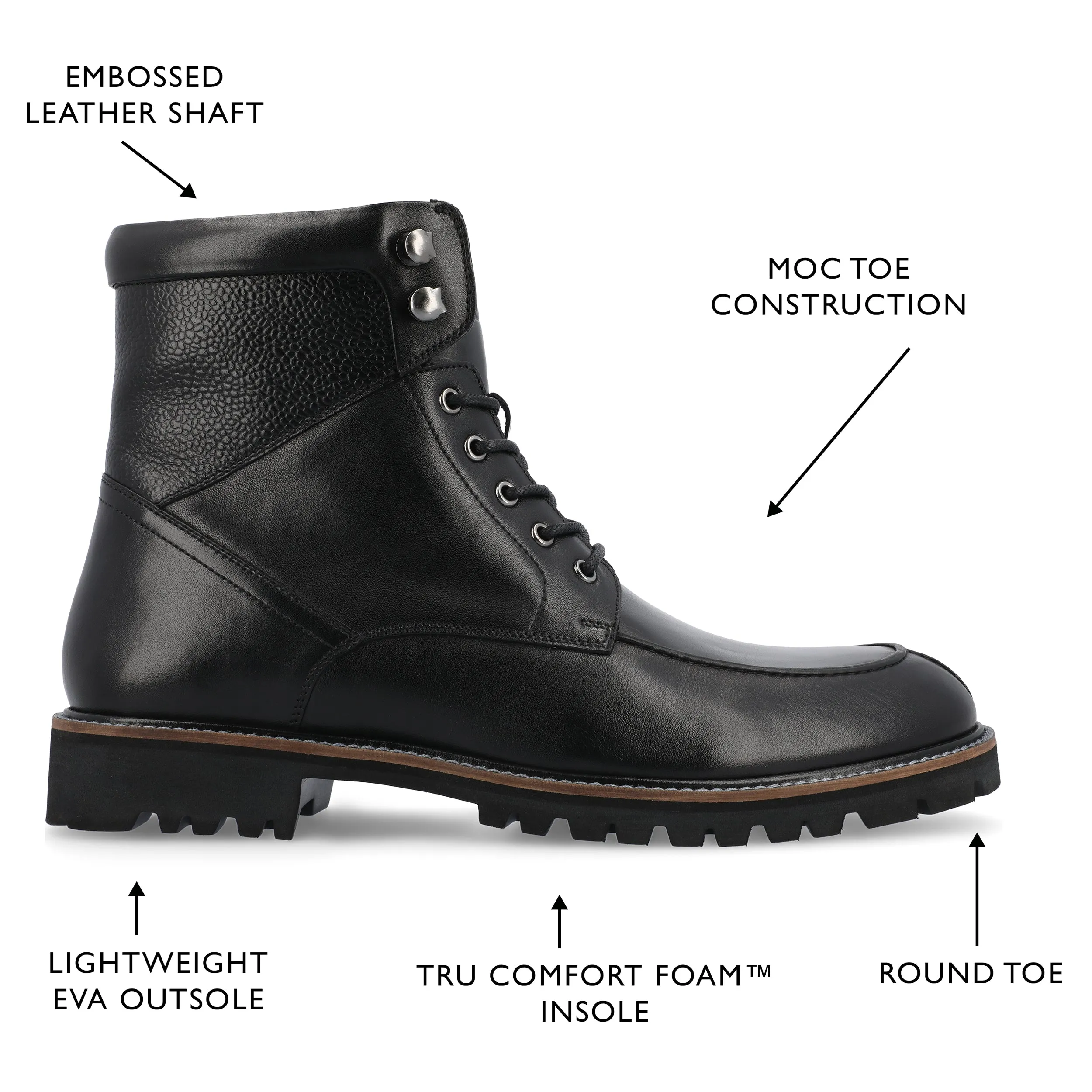 Thomas & Vine Shaffer Moc Toe Ankle Boot